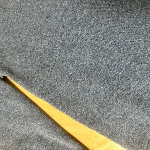 MORRO BAY Puffy Chenille Letters Sweatshirt Grey Blue Heather Size Small - Picture 8 of 9